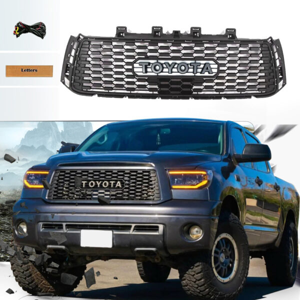 Goodmatchup Grille Repalcement Fits For 2nd Gen 2010 2011 2012 2013 Toyota Tundra Trd Pro Grille W/letters