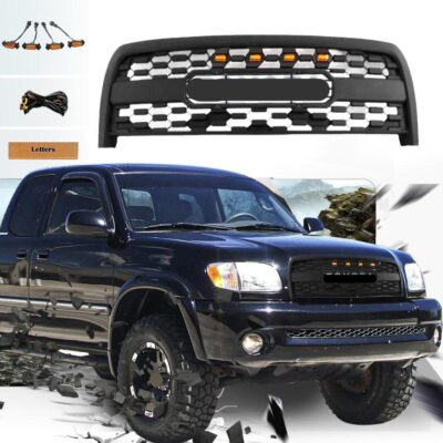 Goodmatchup Grille For 1st Gen 2003 2004 2005 2006 Tundra Trd Pro Grille W/E Lights and Toyota Enblem