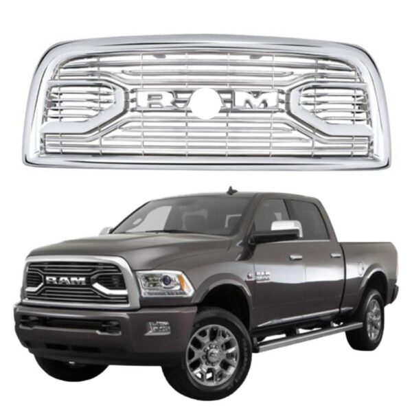 Goodmatchup Grille For 2013 2014 2015 2016 2017 2018 Dodge RAM 2500/3500 Chrome Grill Big Horn Style  With Letters - Image 5