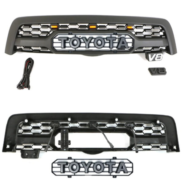 Goodmatchup Aftermarket Front Grille For 1st Gen 2005 2006 2007 Toyota Sequoia Trd Grille Black - Image 4