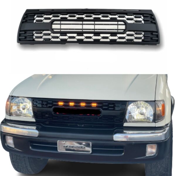 Goodmatchup Grille Fits for 1st Gen 1997 1998 1999 2000 Toyota Tacoma Trd Pro Grille W/ Letters - Image 4