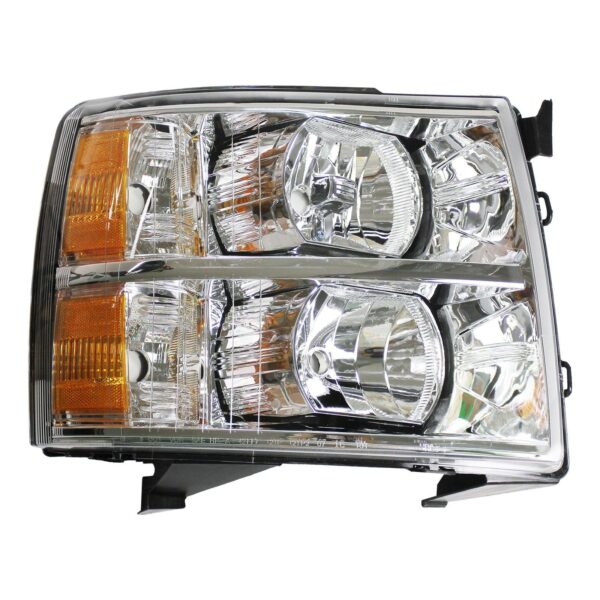 For 2007 2008 2009 2010 2011 2012 2013 2014 Gmc Sierra Chrome Headlight Set Left+Right - Image 3