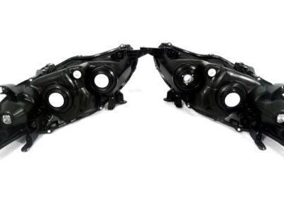 For 2011 – 2013 Toyota Corolla Black Headlights Type S Lamps Replacement Pair Set
