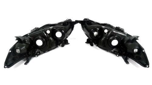 For 2011 - 2013 Toyota Corolla Black Headlights Type S Lamps Replacement Pair Set - Image 2