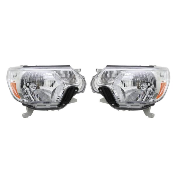 For 2012 2013 2014 2015 Toyota Tacoma Chrome Headlight Set Left+Right