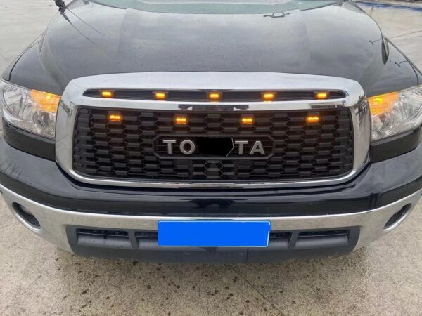 Goodmatchup Grille Fits For 2nd Gen 2010 2011 2012 2013 Tundra Trd Pro Grill W/letters&lights Matte Black - Image 4