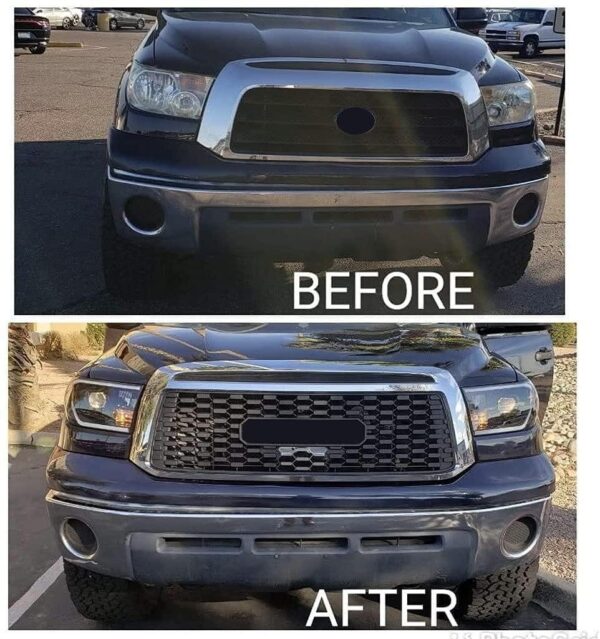 Goodmatchup Grille Fits For 2nd Gen 2010 2011 2012 2013 Tundra Trd Pro Grill W/letters&lights Matte Black - Image 6