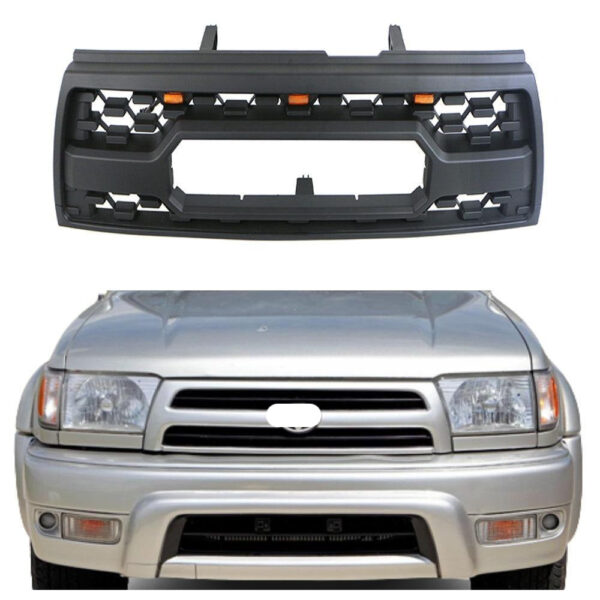 Goodmatchup Grille For 3rd gen 1996 1997 1998 1999 2000 2001 2002 4Runner trd pro grill with 3 led Lights and toyota enblem - Image 3