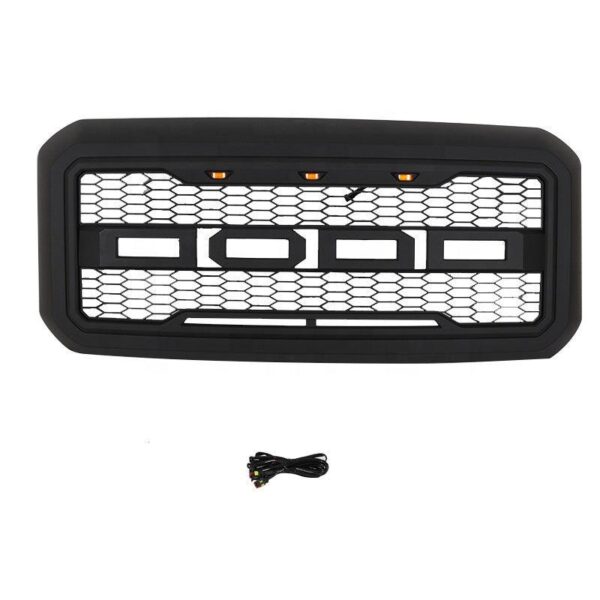 Grille For 2011 2012 2013 2014 2015 2016 Ford F250 F350 Super Duty Raptor Style Grill  Matte Black - Image 2