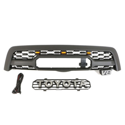 Goodmatchup Aftermarket Front Grille For 1st Gen 2005 2006 2007 Toyota Sequoia Trd Grille Black